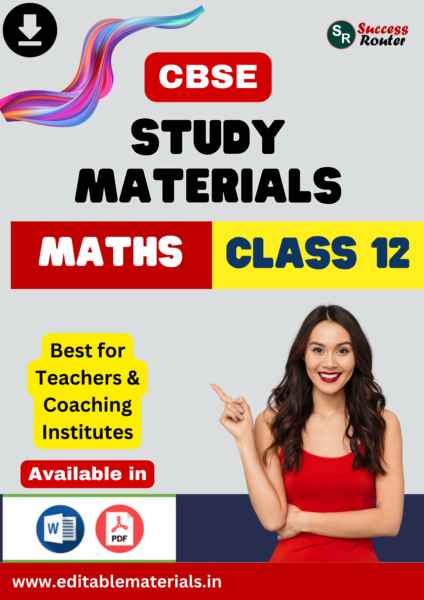 Study Materials for CBSE Class 12 Maths