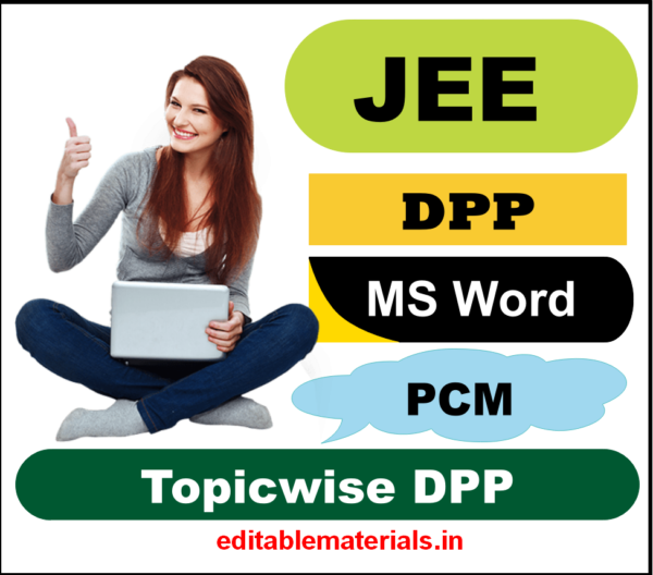 Topicwise DPP for JEE