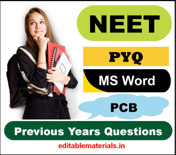 Previous Years Question Papers for NEET