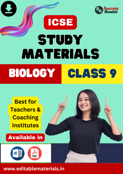 Study Materials for ICSE Class 9 Biology