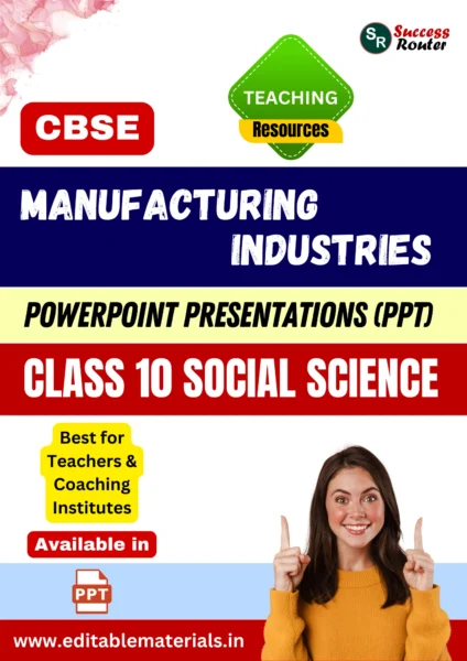 Manufacturing Industries Class 10 Social Science PPT for CBSE Teachers