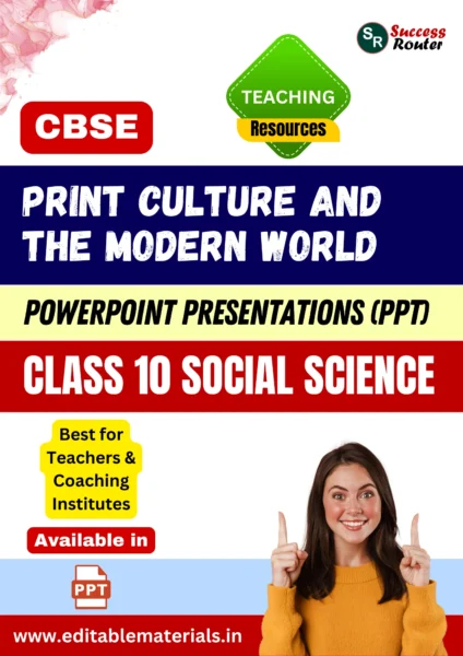 Print Culture and The Modern World Class 10 Social Science PPT for CBSE Teachers