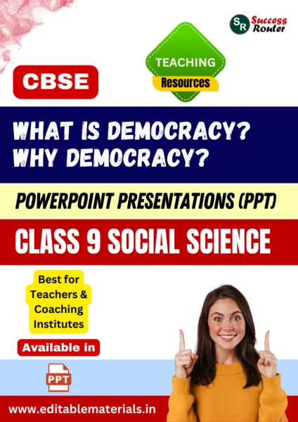 What is Democracy? Why Democracy? Class 9 Social Science PPT for CBSE Teachers