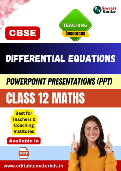 Differential Equations Class 12 Maths PPT for CBSE Teachers